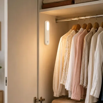 Магнитна LED лампа със сензор за движение, 1,5 W, 15 см, бяла