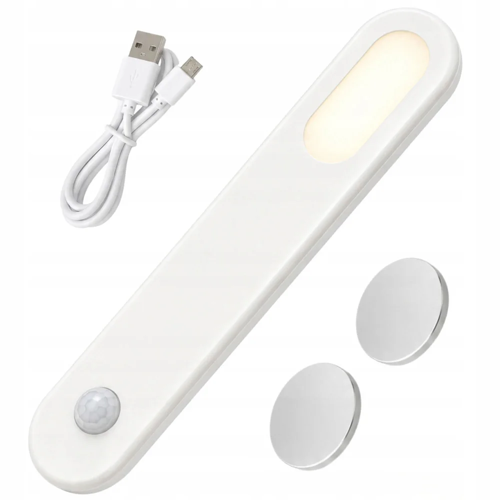 Магнитна LED лампа със сензор за движение, 1,5 W, 15 см, бяла
