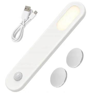 Магнитна LED лампа със сензор за движение, 1,5 W, 15 см, бяла