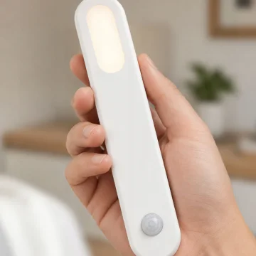 Магнитна LED лампа със сензор за движение, 1,5 W, 15 см, бяла