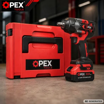Акумулаторен ударен гайковерт OPEX TOOLS OPX28038, 700 Nm, 2 × 3 Ah