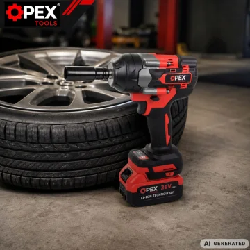 Акумулаторен ударен гайковерт OPEX TOOLS OPX28038, 700 Nm, 2 × 3 Ah