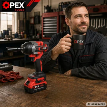 Акумулаторен ударен гайковерт OPEX TOOLS OPX28038, 700 Nm, 2 × 3 Ah