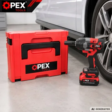 Акумулаторен ударен гайковерт OPEX TOOLS OPX28038, 700 Nm, 2 × 3 Ah