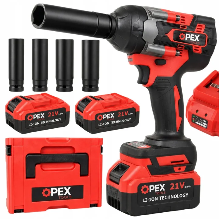 Акумулаторен ударен гайковерт OPEX TOOLS OPX28038, 700 Nm, 2 × 3 Ah
