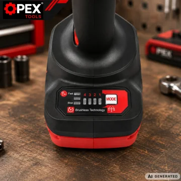 Акумулаторен ударен гайковерт OPEX TOOLS OPX28038, 700 Nm, 2 × 3 Ah