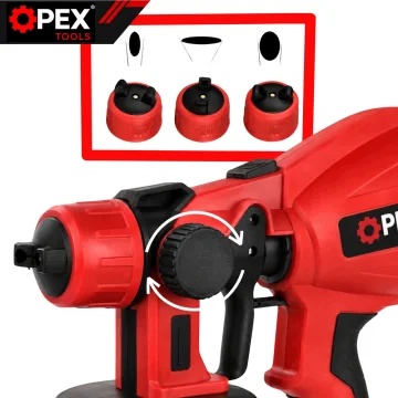 Акумулаторен пистолет за боядисване OPEX TOOLS 21 V, 1 л, 2 батерии