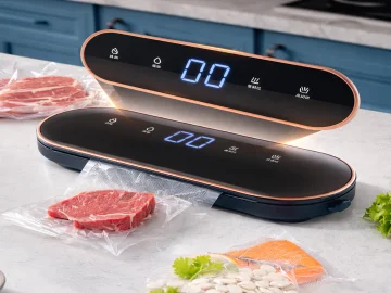 Машина за вакуумиране на храна, 90 W, до 30 см – с 10 плика