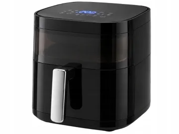 Еър фрайър 4 л, 1200 W с прозорец и 8 програми – черен