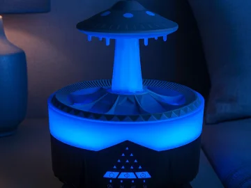 Овлажнител и ароматен дифузер UFO с RGB светлина, 350 ml