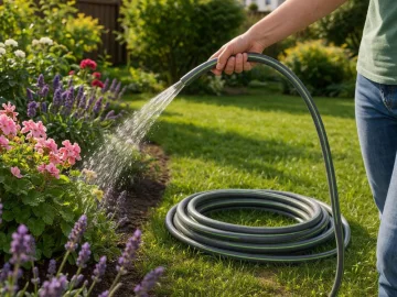 Градински маркуч DIVODV 20 м, 1/2″, от PVC и гума, без накрайници