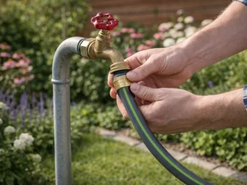 Градински маркуч DIVODV 20 м, 1/2″, от PVC и гума, без накрайници