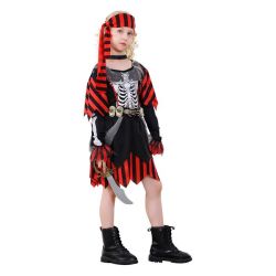 Детски пиратски костюм скелет за Хелоуин