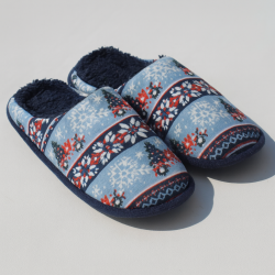 Мъжки коледни чехли - Жекардов десен - Различни размери