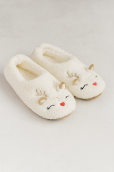 Дамски коледни пантофи от букле - Балерина