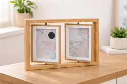 Рамка за снимки - Двойна с въртящи елементи - 10 × 15,2 см.