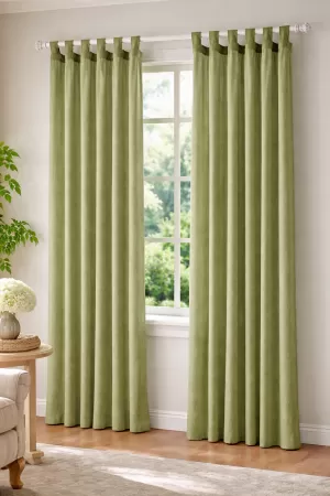 Завеса - зелена - 140 х 250 см.