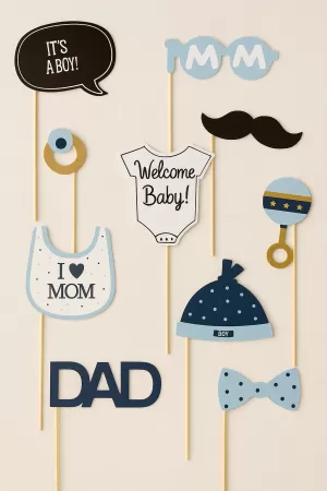 Парти аксесоари за снимки - It's A Boy - 10 бр.