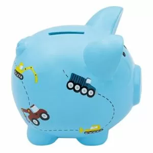 Касичка прасенце с превозни средства 14 x 12 x 12 см.
