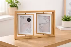 Рамка за снимки - Двойна с въртящи елементи - 10 × 15,2 см.