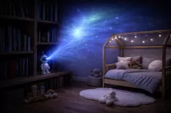 Прожектор за Детска стая - Астронавт - USB кабел и дистанционно управление - 11 x 8 x 20 см.