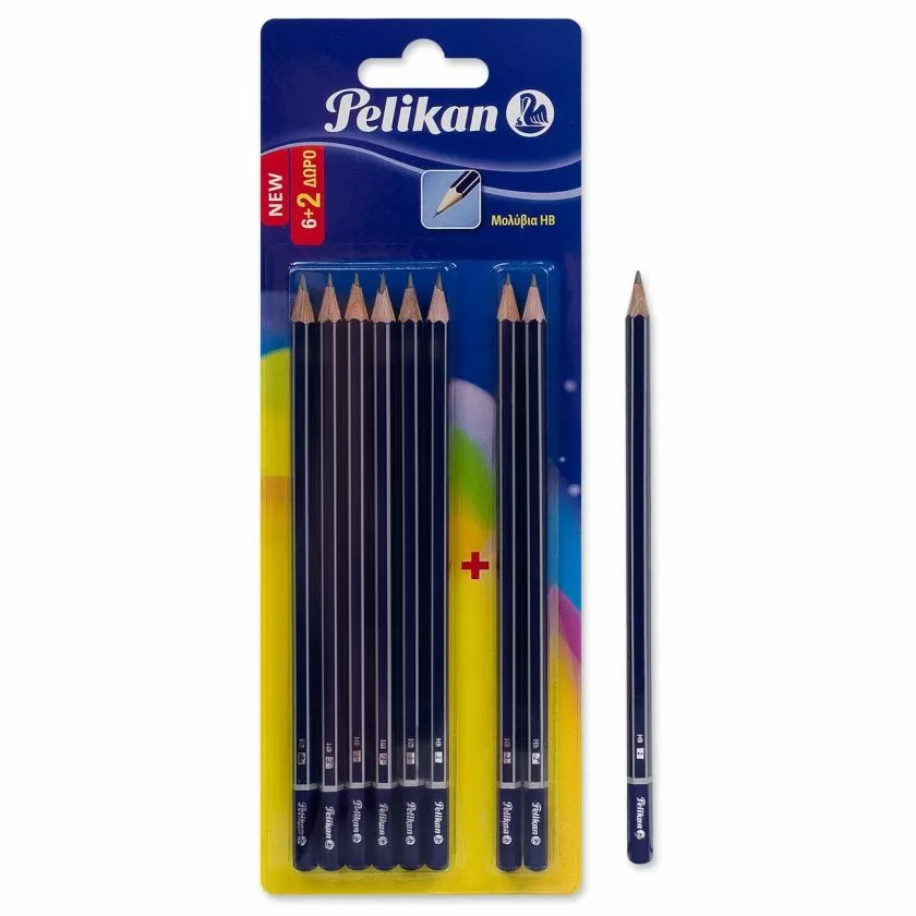 Моливи ΗΒ - 8 бр. - PELIKAN