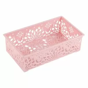 Кошница за съхранение - розова - 20 x 11.5 x 6 см.