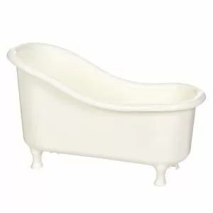 Поставка за баня - вана - бяла - 24 x 11 x 14 см.