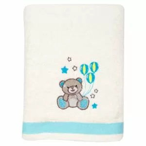 Бебешка кърпа за баня - мече - 60 х 105 см.