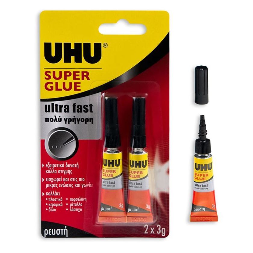 Секундно лепило - UHU Super Glue - 2 бр.