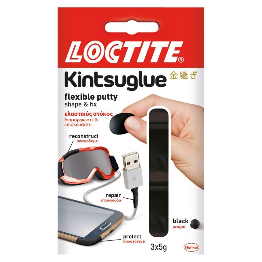 Универсално лепило - Loctite Kintsuglue - черно - 3 бр.