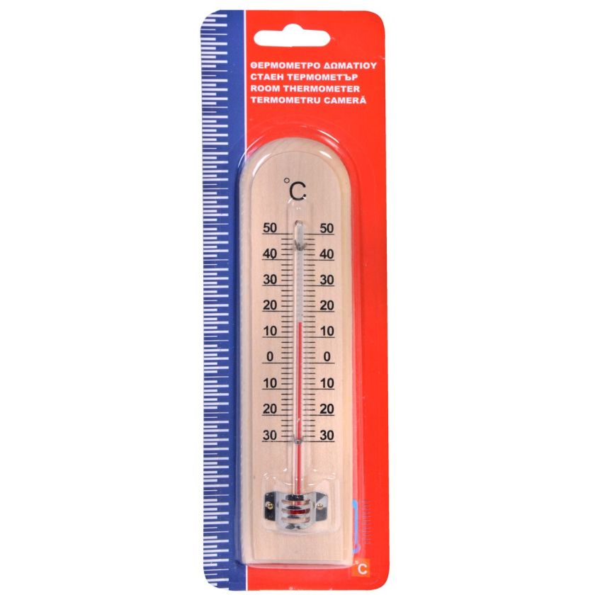 Стаен термометър - дървен - 20 см.