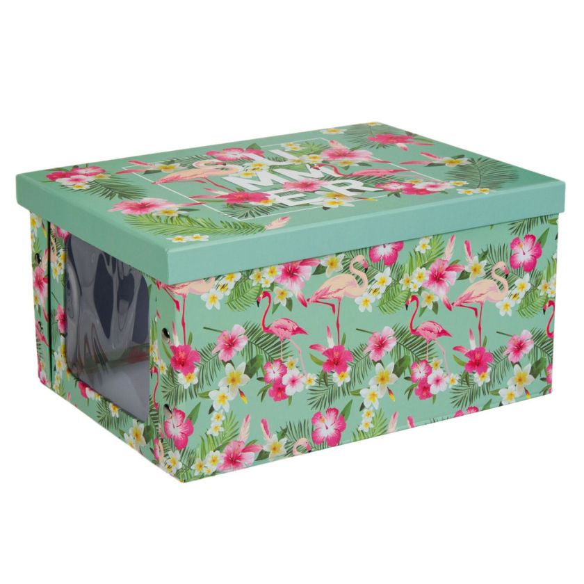 Кутия за съхранение - фламинго - 40 х 30 х 20 см.