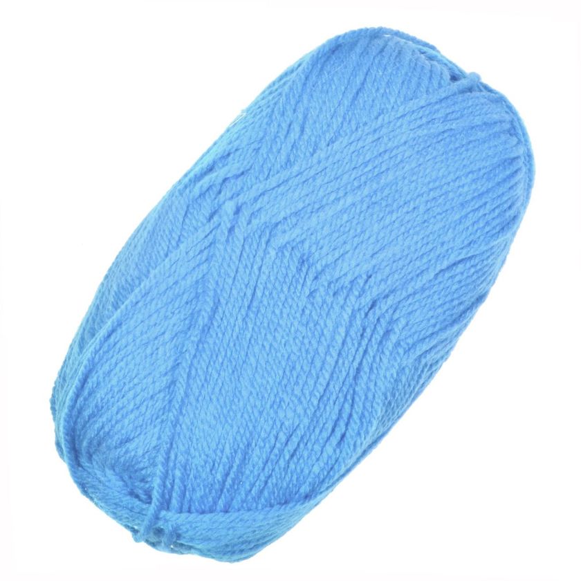 Прежда за плетене - светло синя - 100 гр.
