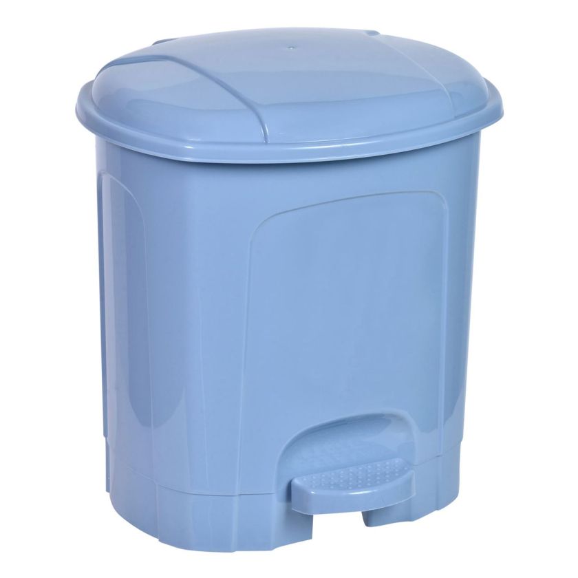 Кош за отпадъци за баня - пластмасов - син - 5.5 л.