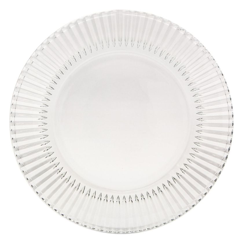 Стъклена чиния - прозрачна - 19 см.