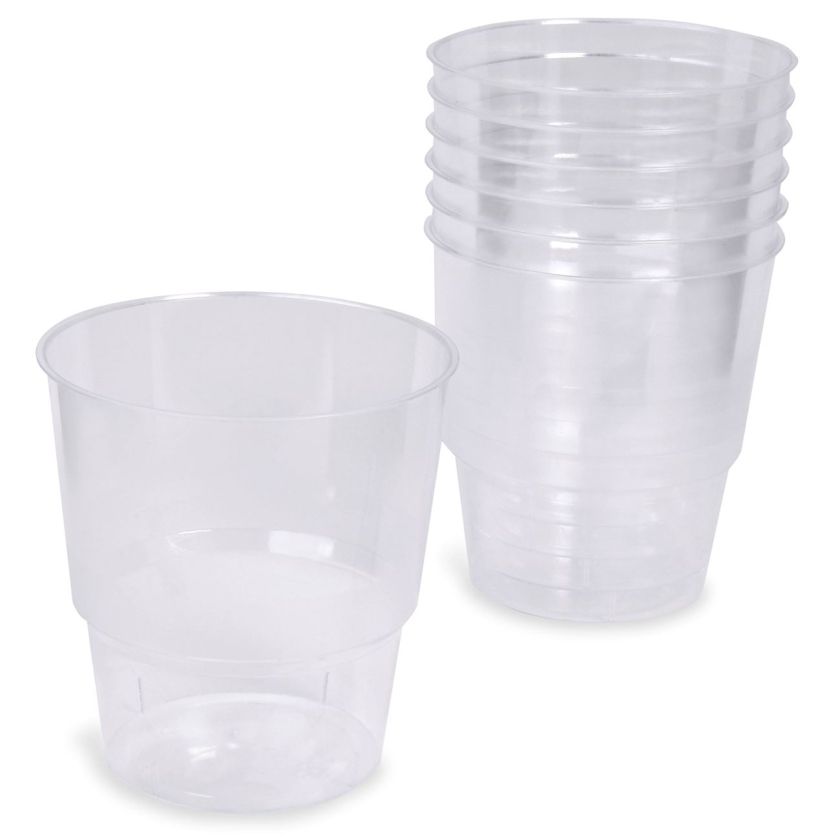 Чаша - пластмасова - прозрачна - 240 мл. - 12 бр.