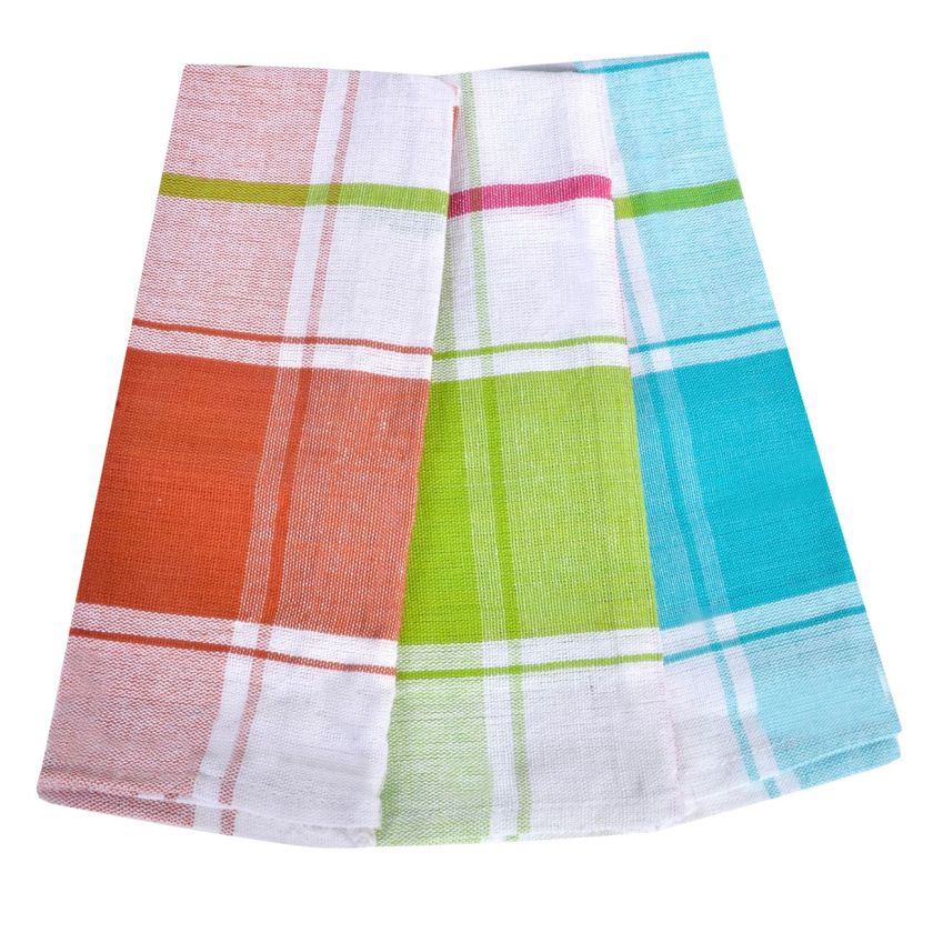 Кухненски кърпи - цветно каре - 45 х 45 см. - 3 бр.