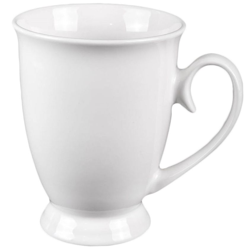 Чаша - порцеланова - бяла - 390 мл.