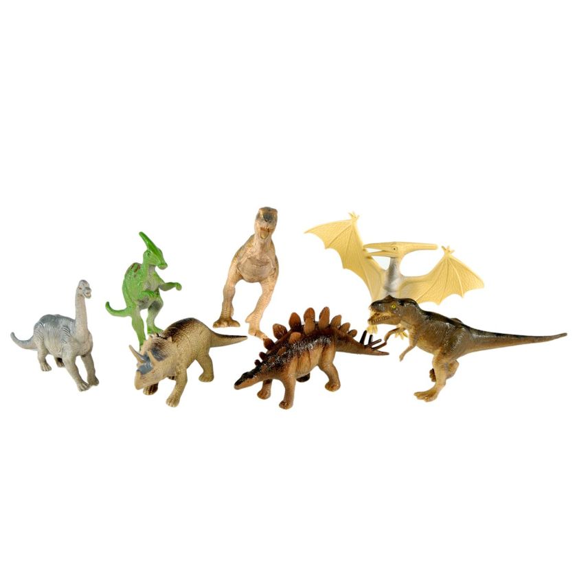 Фигурки - динозаври - пластмасови - 7 бр.