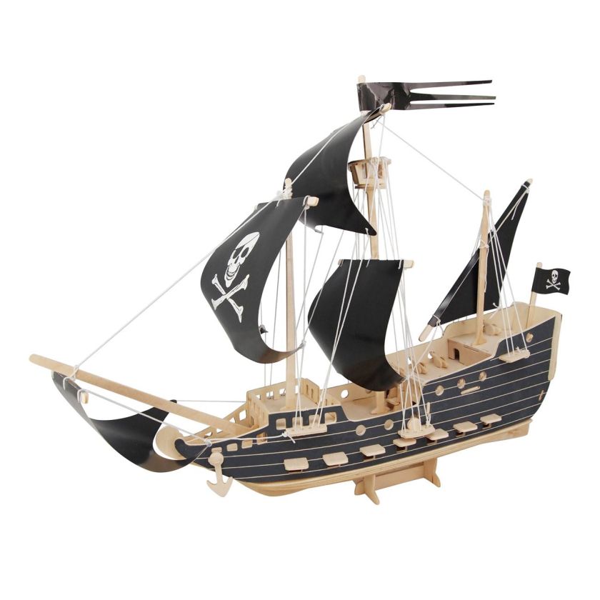 3D пъзел - пиратски кораб - 217 части