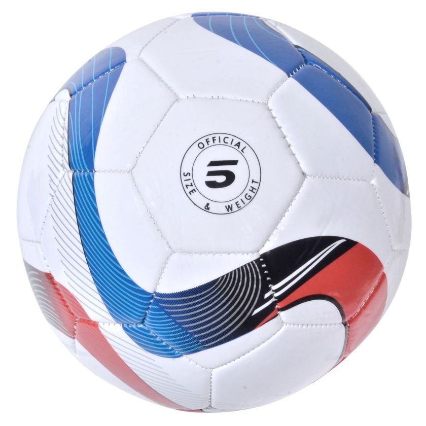 Футболна топка - синьо и червено - 22.5 см.