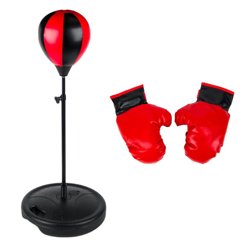Детски комплект - боксова круша на стойка и ръкавици