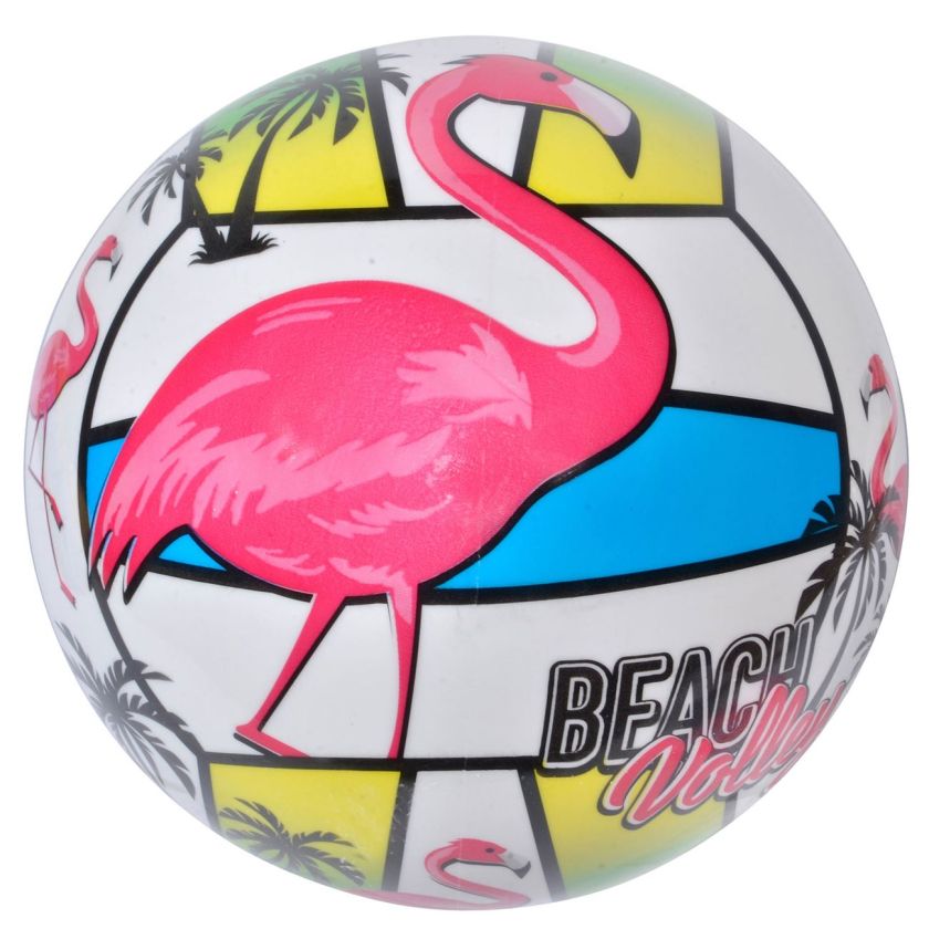 Топка за плажен волейбол - фламинго - 23 см.