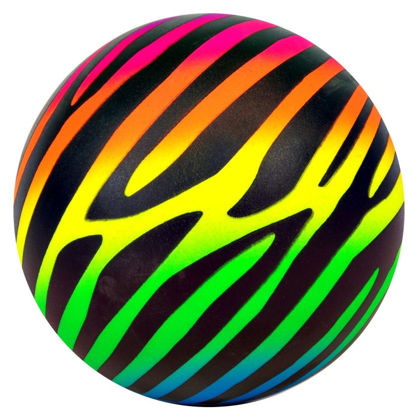Плажна топка - зебра - многоцветна - 15 см.