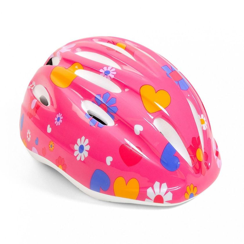 Детска каска за велосипед - розова - 52-56 см.