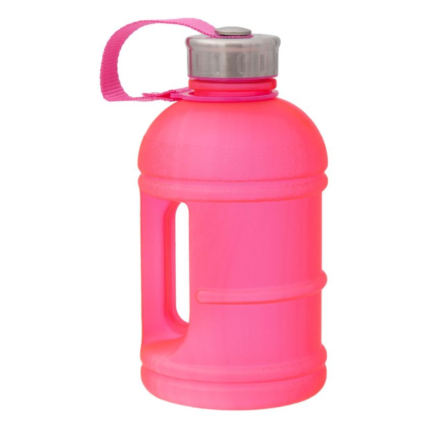 Бутилка за вода - пластмасова - розова - 1.5 л.