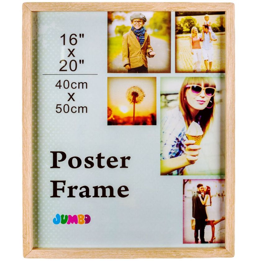 Рамка за постер - дървена - 52.5 x 42.5 см.
