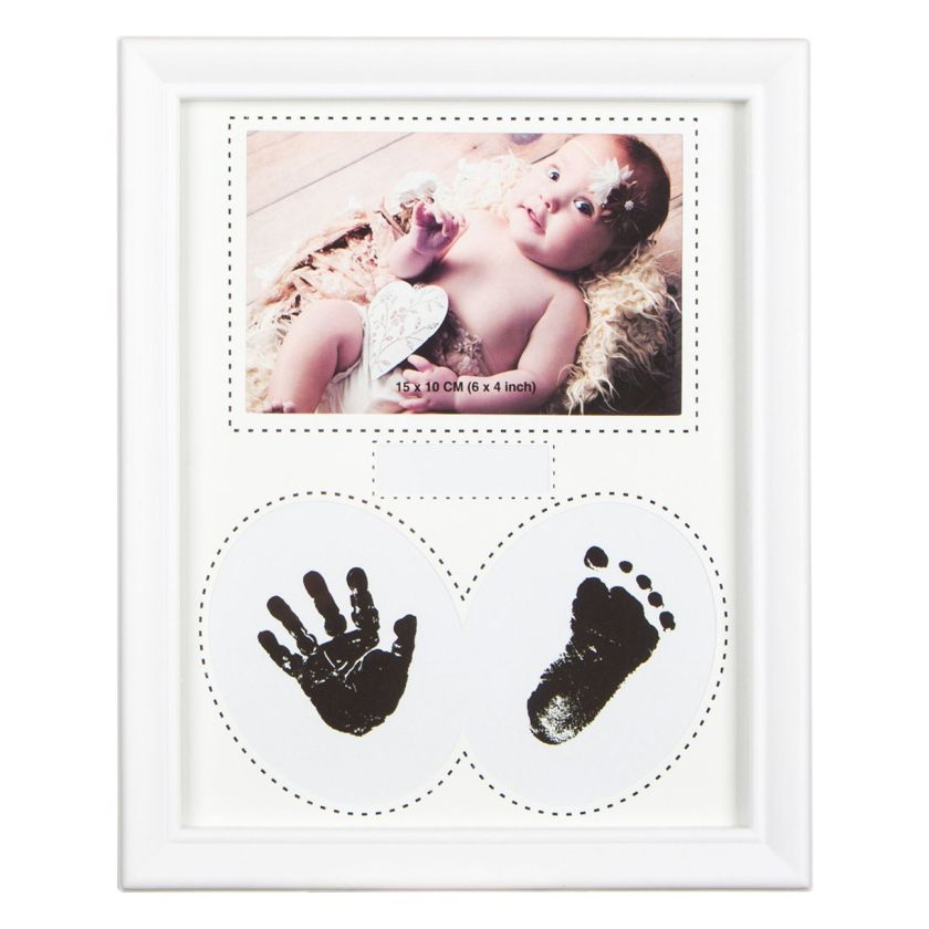 Рамка за снимка - новородено - с отпечатък - 22 x 27 см.