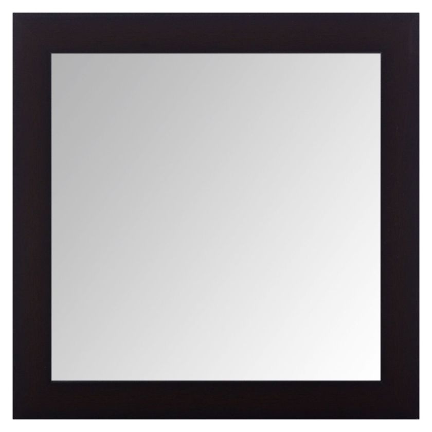 Стенно огледало - квадратно - черно - 36 х 36 см.
